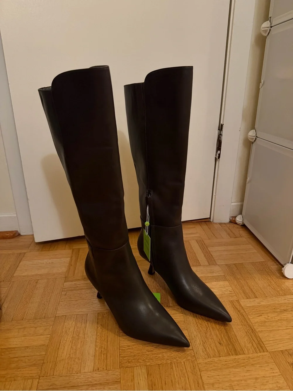 Sam Edelman Dark Brown Knee High Pointed-Toe Boots